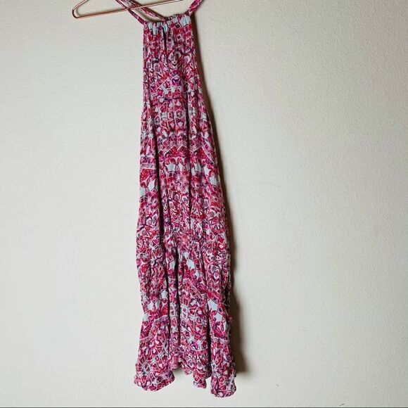 EUC Free People Red Printed Tunic Dress XS - Picture 2 of 7